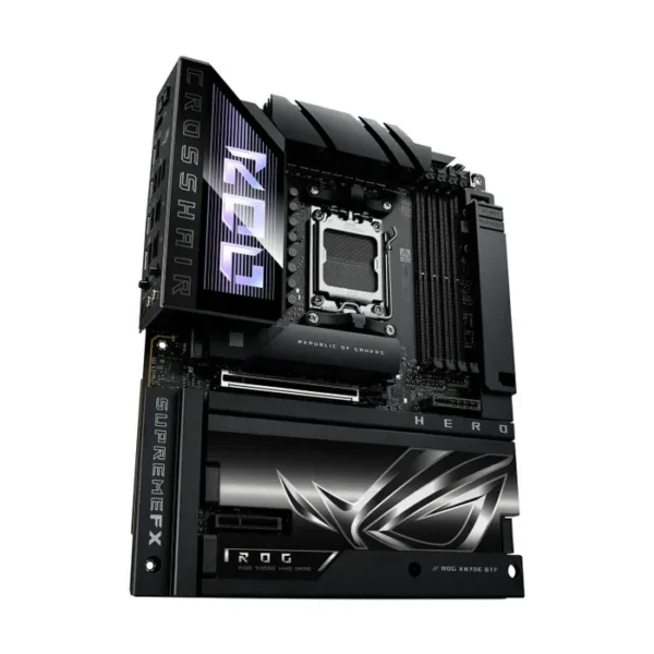 Asus ROG Crosshair X870E Hero BTF ATX Motherboard AMD X870E Chipset DDR5 PCIe 5.0 WiFi 7 USB4 - ROG CROSSHAIR X870E HERO BTF