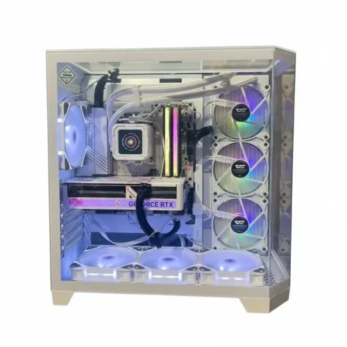 Luna | White Ryzen 7 8700F & RTX 5060 Gaming PC with 32GB DDR5 RAM for 1440p Performance