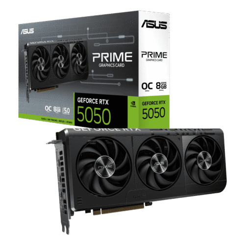 ASUS Prime GeForce RTX 5050 OC Edition Graphics Card - 8GB GDDR6 - PRIME-RTX5050-O8G