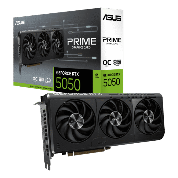 ASUS Prime GeForce RTX 5050 OC Edition Graphics Card - 8GB GDDR6 - PRIME-RTX5050-O8G