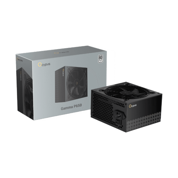 OCYPUS GAMMA 650W 80 PLUS 230V EU White Certified ATX 2.53 Power Supply - Gamma-P650-W1HDBK024X-US