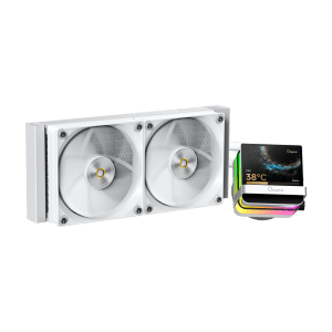Ocypus SIGMA L24 PRO WH Liquid CPU Cooler 3.5-inch IPS 640x480 290W TDP - Sigma-L24-WH2ANWL00P-GL