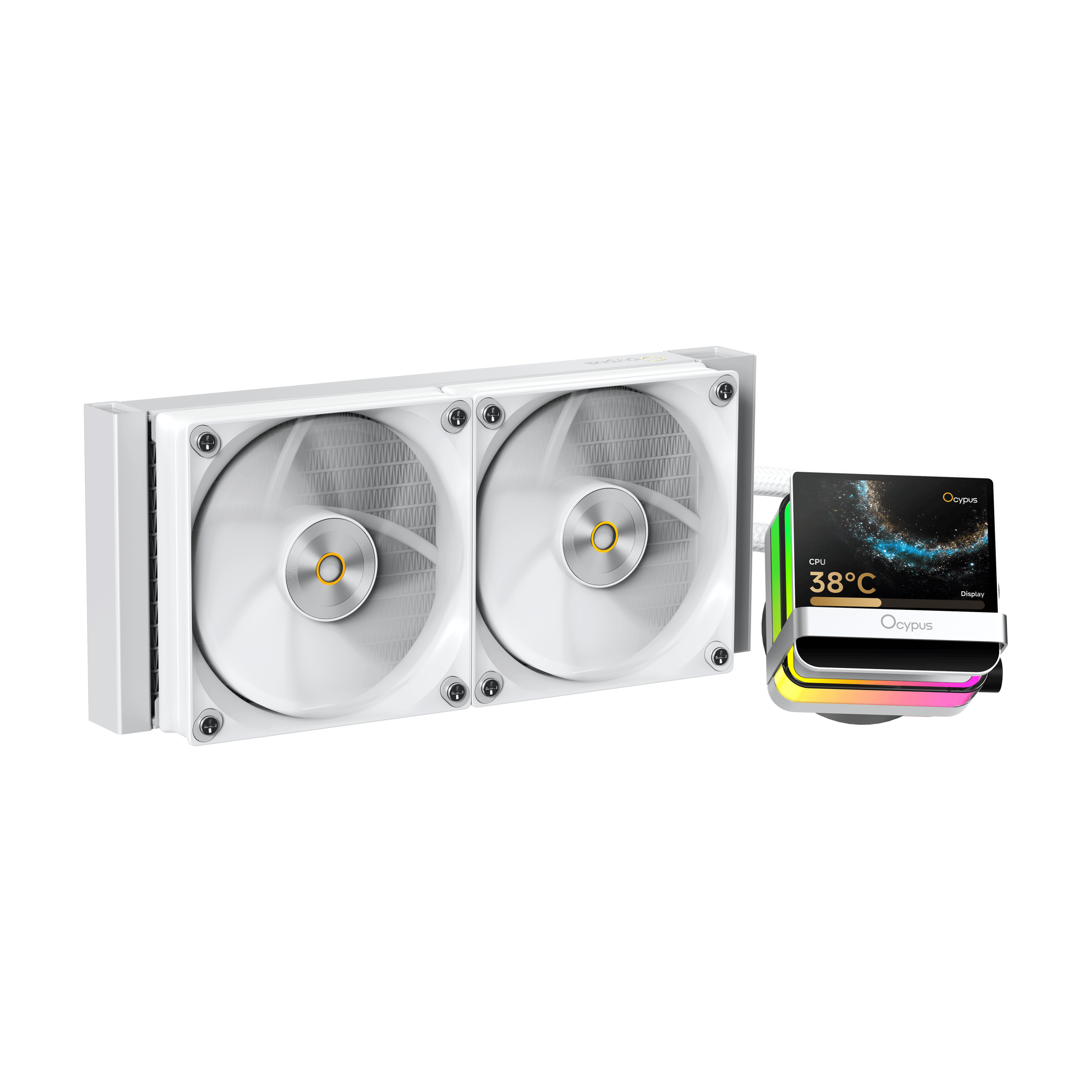 Ocypus SIGMA L24 PRO WH Liquid CPU Cooler 3.5-inch IPS 640×480 290W TDP – Sigma-L24-WH2AN...