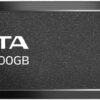 ADATA SC610 500GB External SSD USB 3.2 Gen2 550MB/s Read 500MB/s Write - AD-SC610-500G-CBK/RD