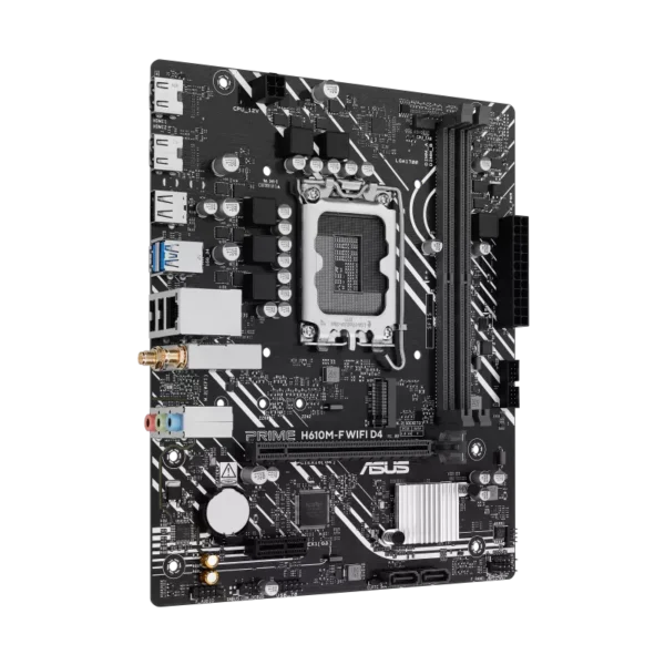 ASUS PRIME H610M-F WIFI D4 Micro-ATX Motherboard Intel H610 LGA 1700 DDR4 PCIe 4.0 WiFi 6 - PRIME H610M-F WIFI D4