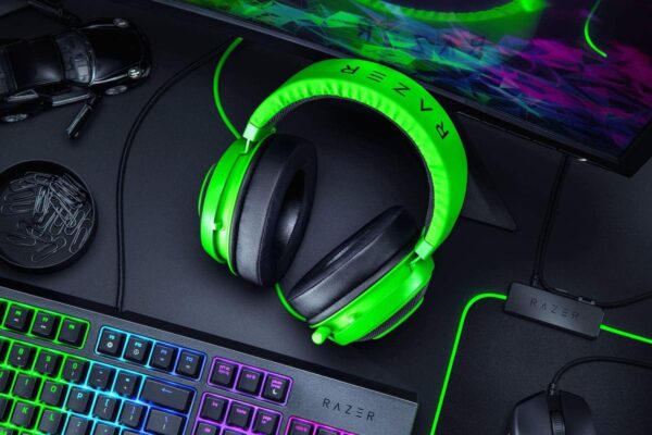 1 Razer Kraken 2019 Green Gaming Headset 7.1 Surround Sound 50 mm Drivers - RZ04-02830200-R3M1