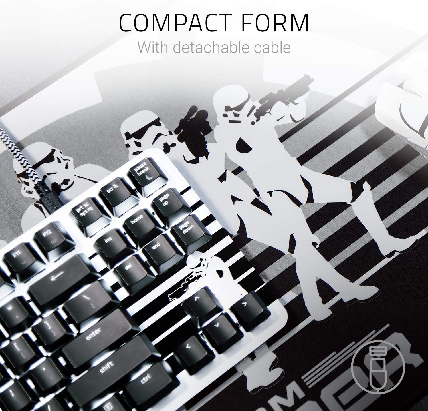 Razer BlackWidow Lite Silent Mechanical Gaming Keyboard Orange Switches Tenkeyless Stormtrooper Limited Edition - RZ03-02640800-R3M1 5 Razer BlackWidow Lite Silent Mechanical Gaming Keyboard Orange Switches Tenkeyless Stormtrooper Limited Edition - RZ03-02640800-R3M1 - Image 5