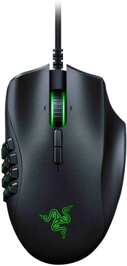 Razer Naga Trinity Modular MMO Gaming Mouse 16000 DPI 5G Optical Sensor Up to 19 Programmable Buttons - RZ01-02410100-R3M1