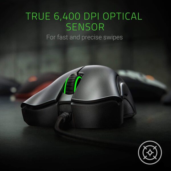 Razer DeathAdder Essential Gaming Mouse 6400 DPI Optical Sensor 5 Programmable Buttons - RZ01-02540100-R3M1