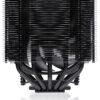 NOCTUA NH-D12L chromax.black 145mm Low-Profile CPU Cooler with NF-A12x25r PWM Fan - NH-D12L CH.BK