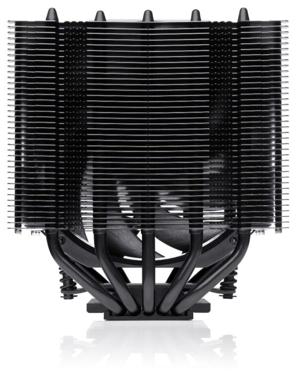 NOCTUA NH-D12L chromax.black 145mm Low-Profile CPU Cooler with NF-A12x25r PWM Fan - NH-D12L CH.BK