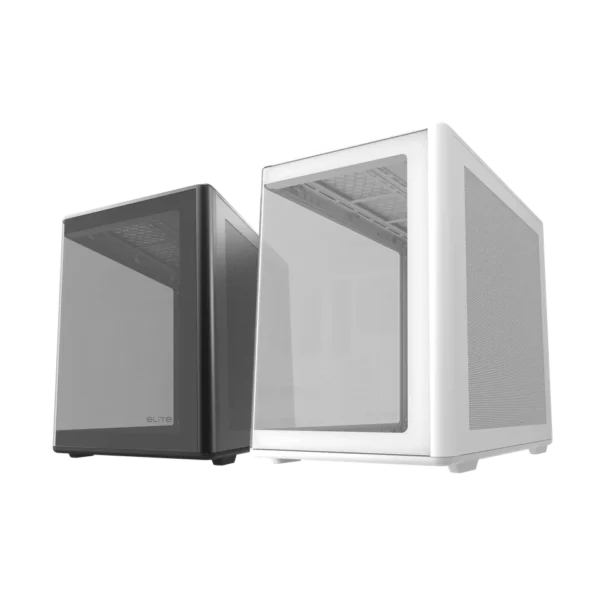 Cooler Master Elite 600 Mid-Tower ATX Case White Tempered Glass USB 3.2 Gen 2x2 Type-C - E600-WGNN-S00