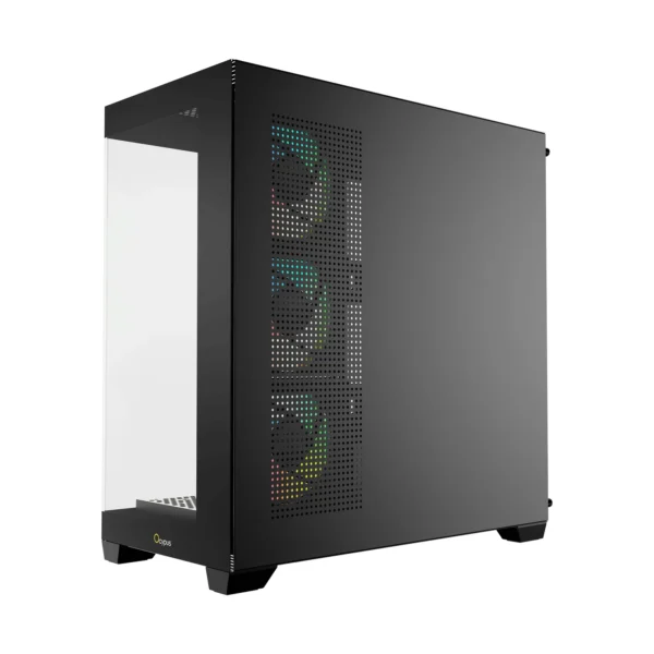 Ocypus GAMMA C72 BK ARGB Panoramic Mid-Tower Case 4x120mm ARGB Fans 360mm Radiator Support - Gamma-C72-BKD400XX-GL
