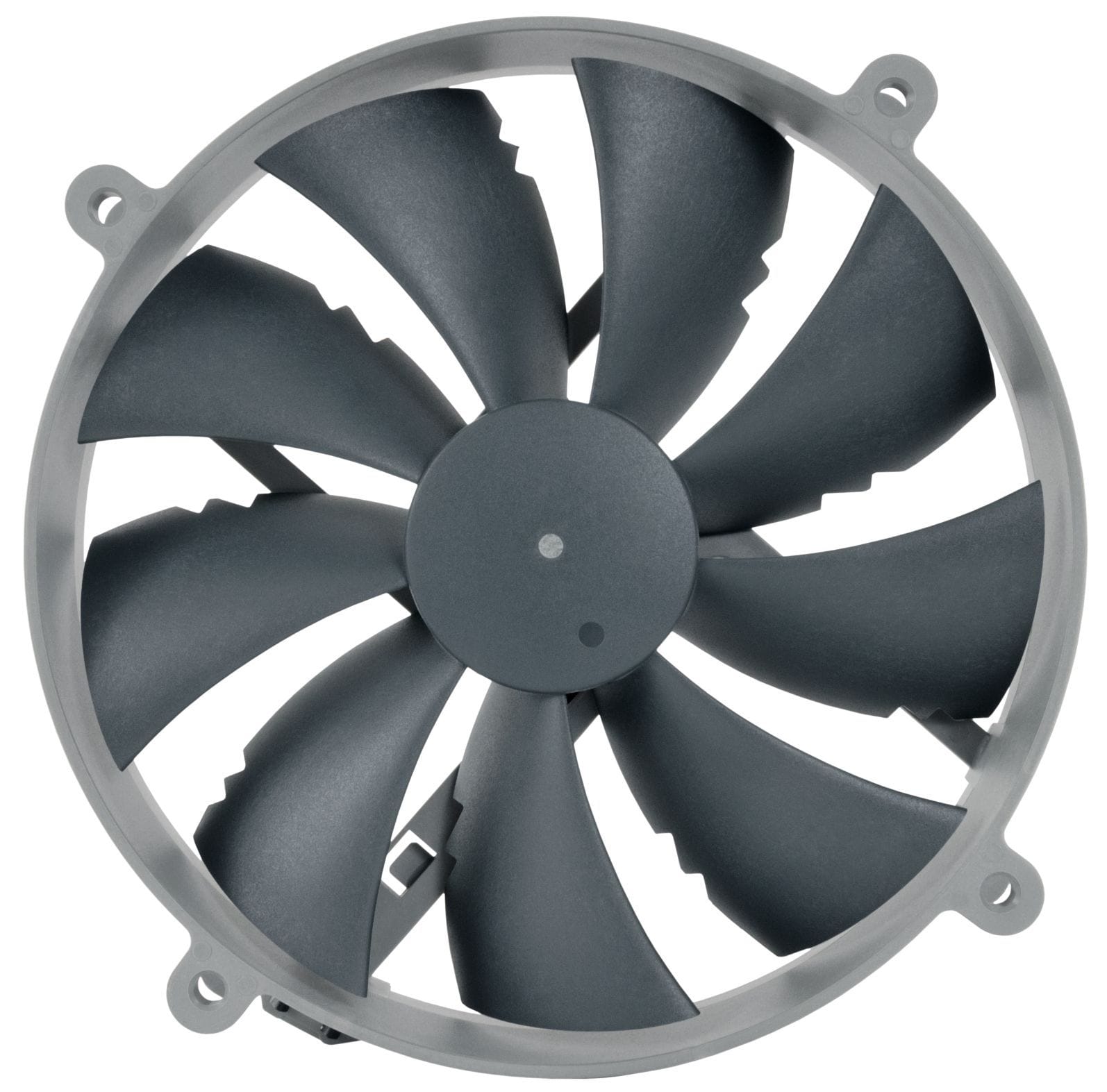 Vortex Control Notches Noctua NF-P14r redux-1500 PWM 140mm Round Frame Fan - NF-P14r redux-1500P