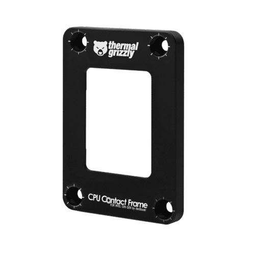 Thermal Grizzly Intel 12th Gen CPU Contact Frame LGA 1700 Aluminum Black - TG-OCF-i12G