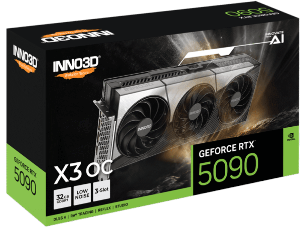 INNO3D GeForce RTX 5090 X3 OC 32GB GDDR7 Graphics Card Blackwell Architecture - N50903-32D7X-17593928