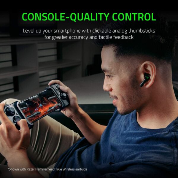2 Razer Kishi Universal USB-C Mobile Gaming Controller with Clickable Analog Thumbsticks for Android - RZ06-02900100-R3M1