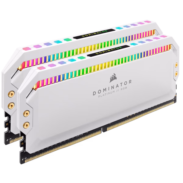 CORSAIR DOMINATOR PLATINUM RGB DDR4-3200 16GB (2x8GB) UDIMM White C16 - CS-CMT16GX4M2E3200C16W