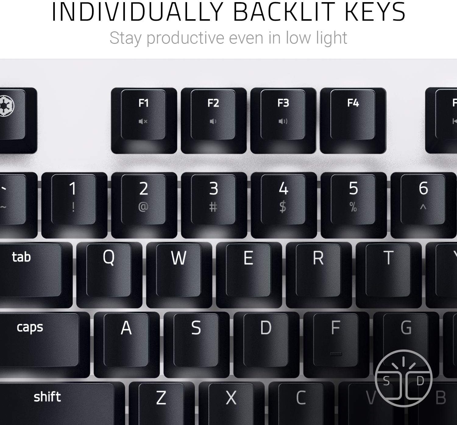 Razer BlackWidow Lite Silent Mechanical Gaming Keyboard Orange Switches Tenkeyless Stormtrooper Limited Edition - RZ03-02640800-R3M1 6 Razer BlackWidow Lite Silent Mechanical Gaming Keyboard Orange Switches Tenkeyless Stormtrooper Limited Edition - RZ03-02640800-R3M1 - Image 6