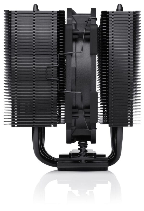 NOCTUA NH-D12L chromax.black 145mm Low-Profile CPU Cooler with NF-A12x25r PWM Fan - NH-D12L CH.BK
