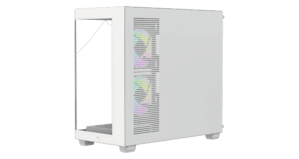 OCYPUS GAMMA C52 WH ARGB Mini-Tower PC Case with Tempered Glass Side Panel and ARGB Fans - GAMMA-C52-WHD300XX-GL