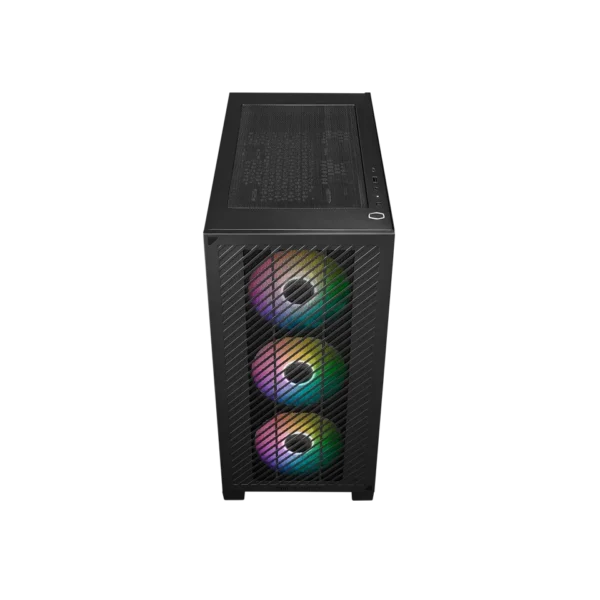 Cooler Master Elite 301 Black Mini Tower Case with Tempered Glass and ARGB Fans - E301-KGNN-S00