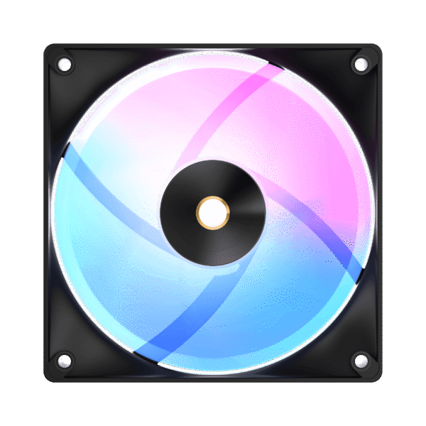OCYPUS DELTA F12 ARGB Black 3-in-1 PWM Fan 120mm 73CFM - Delta-F12-BK3AM00X-GL