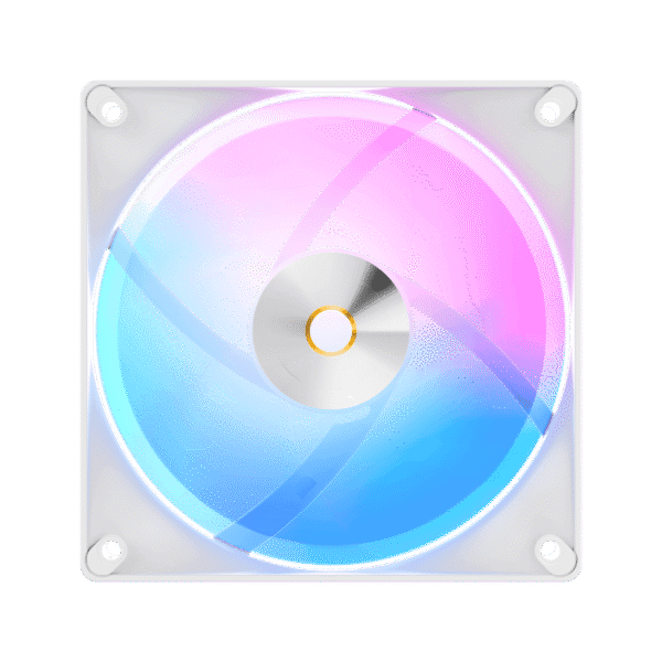 2 OCYPUS DELTA F12 ARGB White 3-in-1 PWM Fan 120mm 73CFM - Delta-F12-WH3AM00X-GL