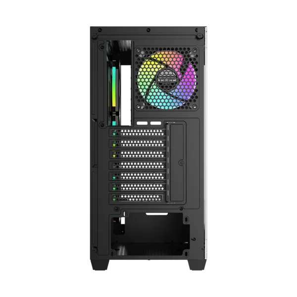 Ocypus GAMMA C72 BK ARGB Panoramic Mid-Tower Case 4x120mm ARGB Fans 360mm Radiator Support - Gamma-C72-BKD400XX-GL