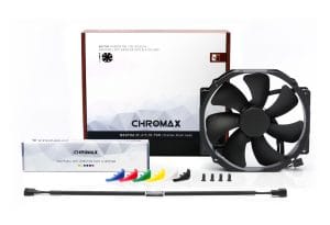 2 Noctua NF-A15 HS-PWM chromax.black.swap 140mm Fan with Swappable Anti-Vibration Pads - NF-A15 HS-PWM CH.BK.S