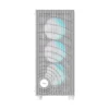 OCYPUS GAMMA C70 Mid-Tower Case High Airflow Mesh 4 ARGB Fans White - GAMMA-C70-WHG400XX-GL
