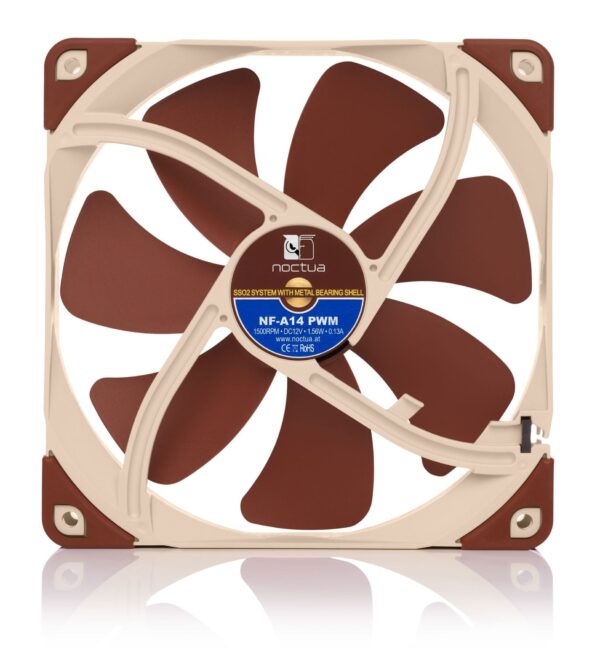 Noctua NF-A14 PWM 140mm Premium Quiet Fan - NF-A14 PWM
