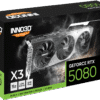INNO3D GeForce RTX 5080 X3 16GB GDDR7 Graphics Card Blackwell Architecture - N50803-16D7-176068N