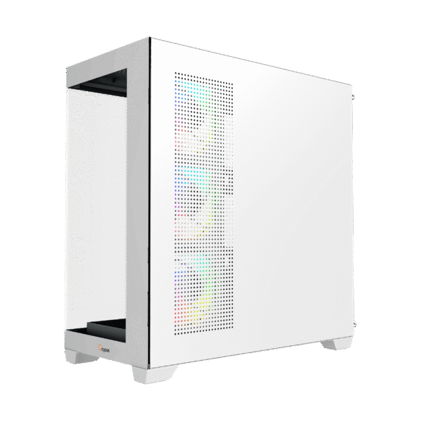 Ocypus GAMMA C72 WH ARGB Panoramic Mid-Tower Case 4x120mm ARGB Fans 360mm Radiator Support -  GAMMA-C72-WHD400XX-GL