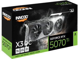 INNO3D GeForce RTX 5070 Ti X3 OC 16GB GDDR7 Graphics Card - N507T3-16D7X-176068N