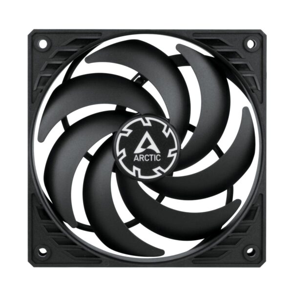 2 ARCTIC P12 Slim PWM PST 120 mm Low-Profile Case Fan Sleeve Bearing Black Single Fan or 3 Pack - ACFAN00187A