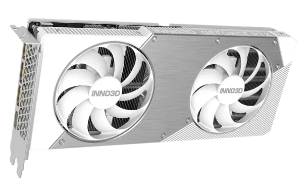 INNO3D GeForce RTX 5060 Ti TWIN X2 OC WHITE 16GB GDDR7 Graphics Card - N506T2-16D7X-191073W