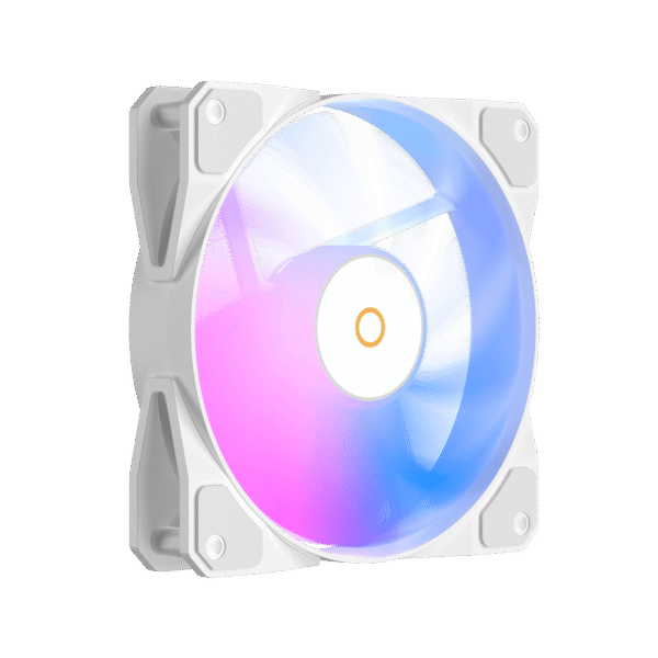 OCYPUS BETA F12 WH ARGB Reverse Blade 120mm Fan 56.5 CFM - BETA-F12-WH1AM01X-GL