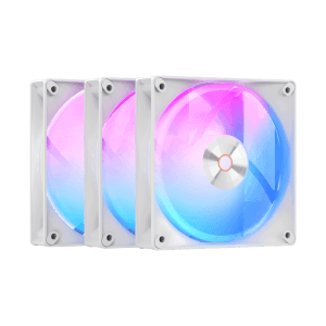 OCYPUS DELTA F12 ARGB White 3-in-1 PWM Fan 120mm 73CFM - Delta-F12-WH3AM00X-GL