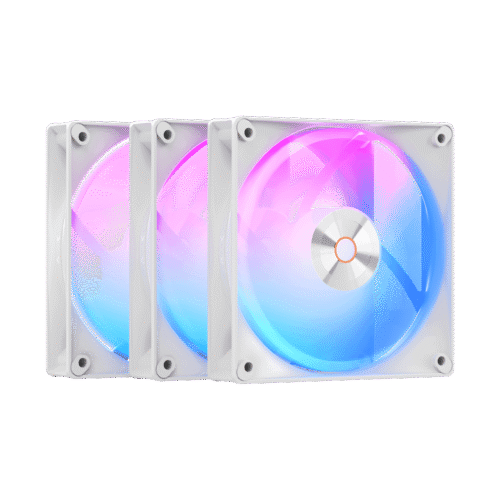 OCYPUS DELTA F12 ARGB White 3-in-1 PWM Fan 120mm 73CFM - Delta-F12-WH3AM00X-GL