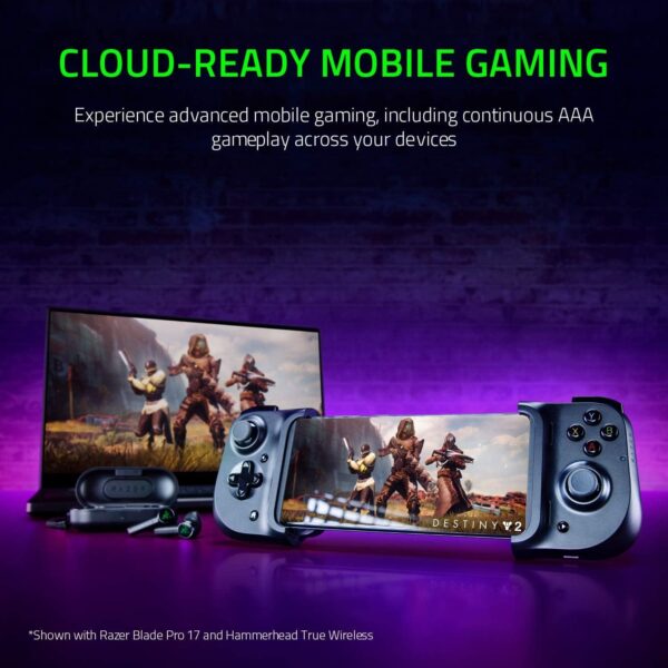 3 Razer Kishi Universal USB-C Mobile Gaming Controller with Clickable Analog Thumbsticks for Android - RZ06-02900100-R3M1