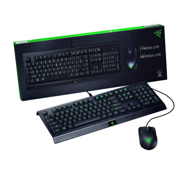 Razer Abyssus Lite 6400 DPI Optical Mouse and Cynosa Lite RGB Gaming Keyboard - RZ84-02740100-B3M1