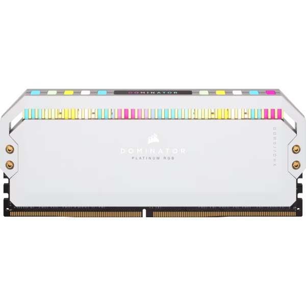 CORSAIR Dominator Platinum RGB 32GB (2x16GB) DDR5 6200MHz C36 Desktop Memory White - CS-CMT32GX5M2X6200C36W