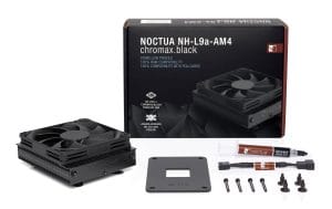 3 Noctua NH-L9a-AM4 chromax.black 37mm Low-Profile CPU Cooler for AMD AM4 Ryzen - NH-L9a-AM4 CH.BK