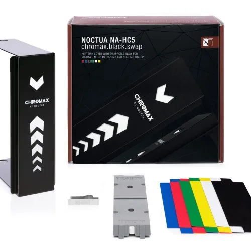 Noctua NA-HC5 chromax.black.swap Heatsink Cover with Swappable Inlays for NH-U14S Series CPU Coolers - NA-HC5 CH.BK.S
