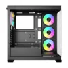 Ocypus GAMMA C72 BK ARGB Panoramic Mid-Tower Case 4x120mm ARGB Fans 360mm Radiator Support - Gamma-C72-BKD400XX-GL