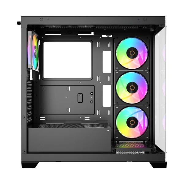 Ocypus GAMMA C72 BK ARGB Panoramic Mid-Tower Case 4x120mm ARGB Fans 360mm Radiator Support - Gamma-C72-BKD400XX-GL