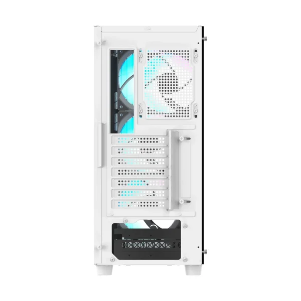 OCYPUS GAMMA C70 Mid-Tower Case High Airflow Mesh 4 ARGB Fans White - GAMMA-C70-WHG400XX-GL