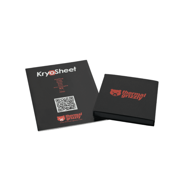 3 Thermal Grizzly KryoSheet Graphene Thermal Pad 38 x 38 mm 0.2 mm Anthracite Electrically Conductive - TG-KS-38-38