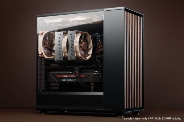 NOCTUA NF-A14x25r G2 PWM SX2-PP 140mm Dual Fan Set with Progressive-Bend Impeller and etaPERF Motor - NF-A14X25r G2 PWM SX2-PP